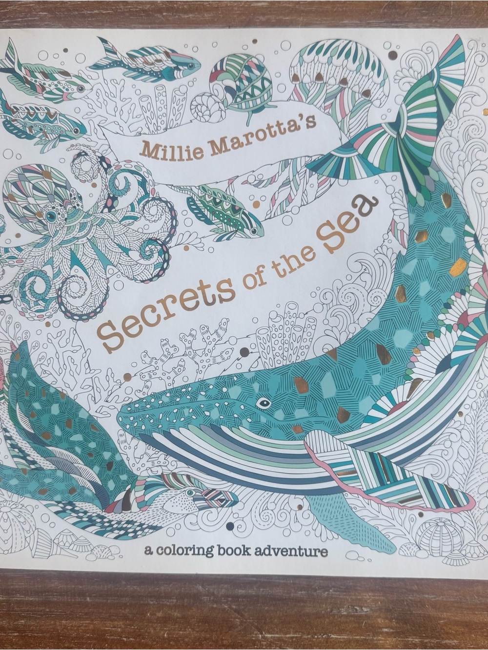 Millie Marotta's Secrets of the Sea Coloring Book - Teal & Aqua Design